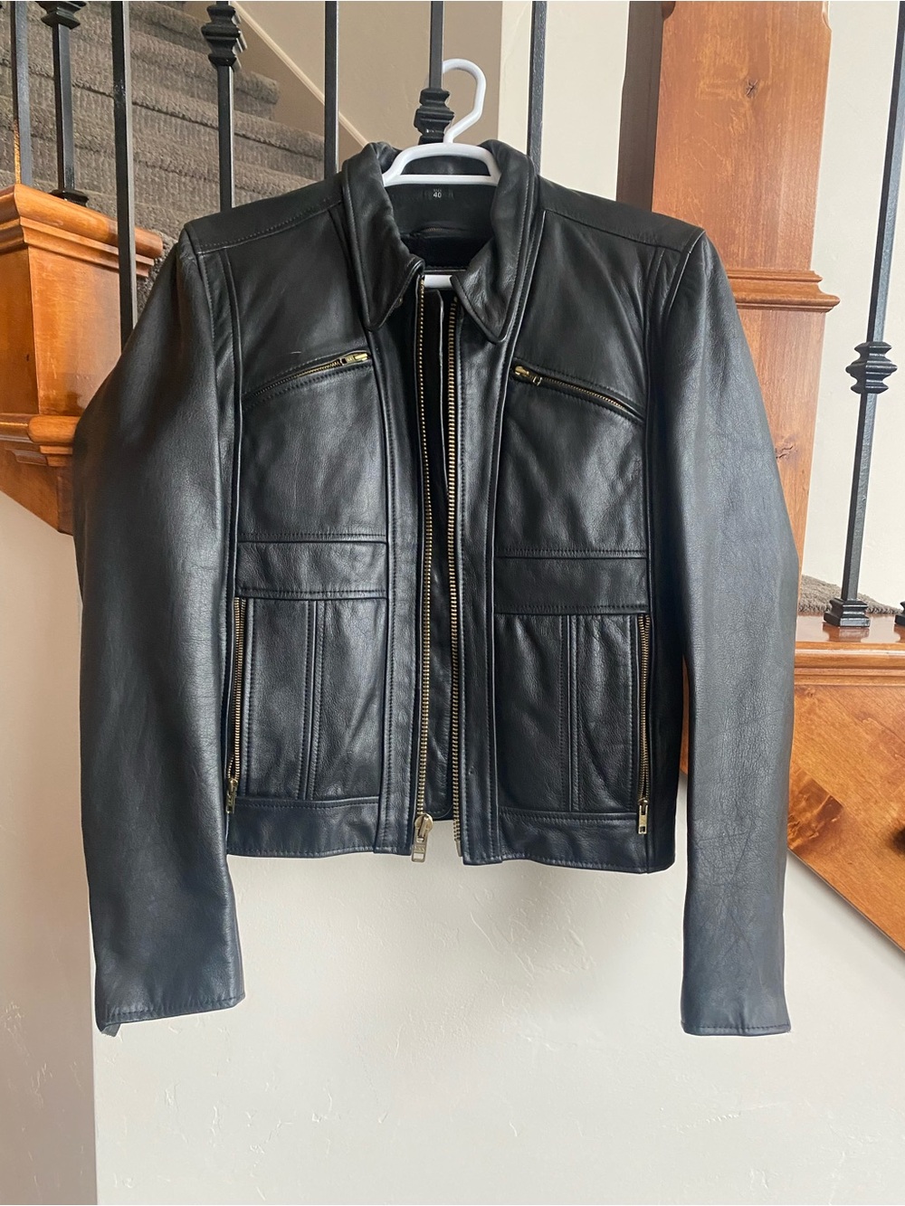 Steinmark Black Leather Moto Jacket
